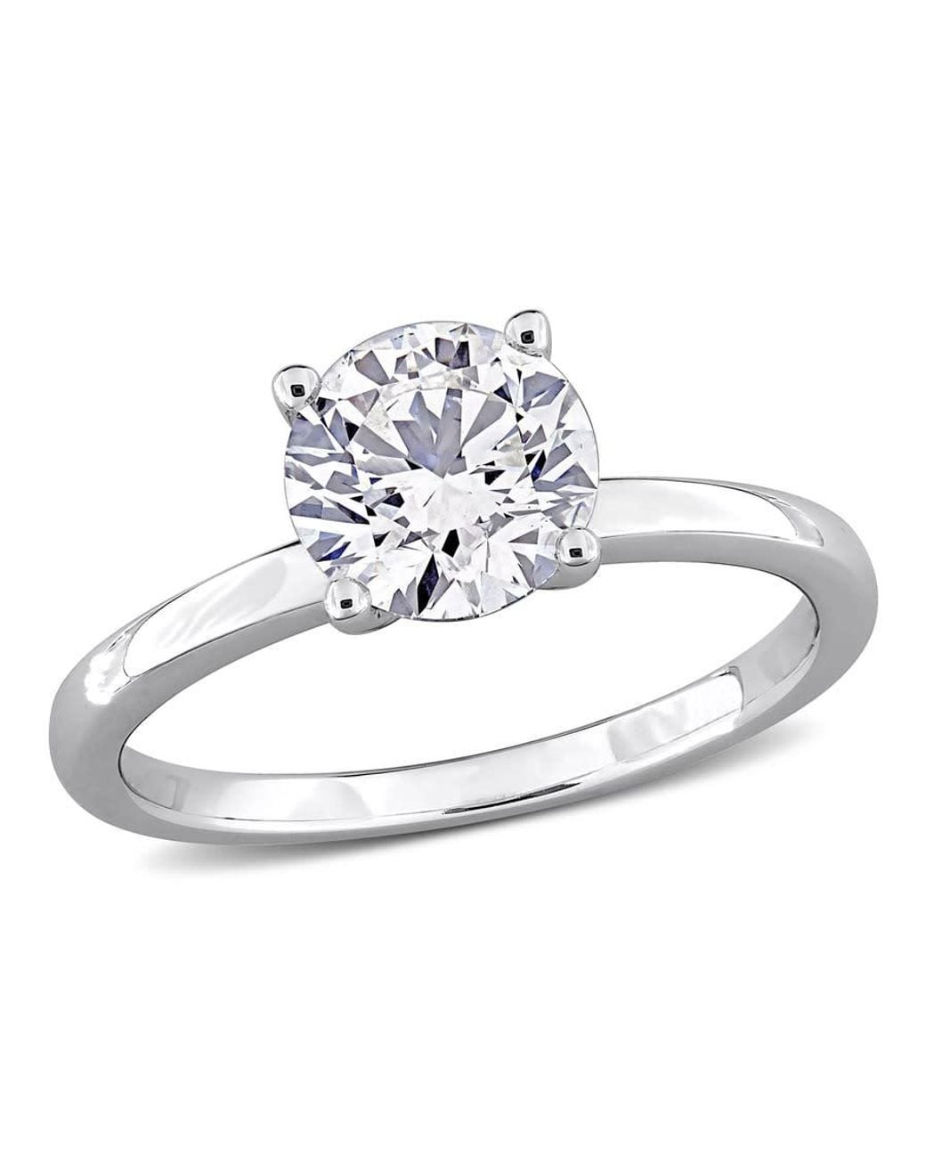 Created Forever White 1 1/2Ct Tw Lab-Grown Diamond Solitaire Engagement Ring for men