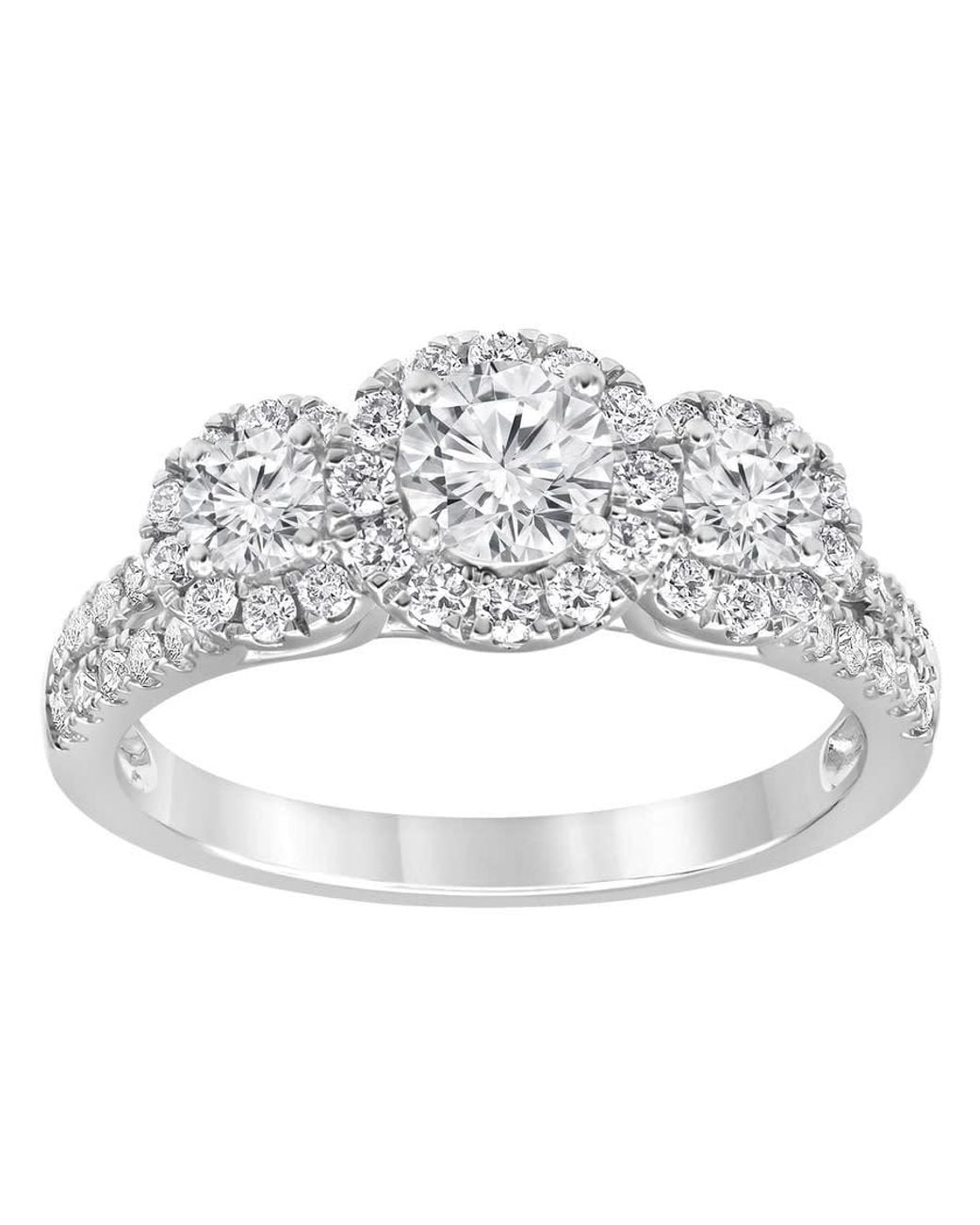 Brilliant Diamond Metallic 14K 1.25 Cttw Lab Grown Diamond Engagement Ring (G-H, Si1-Si2) for men
