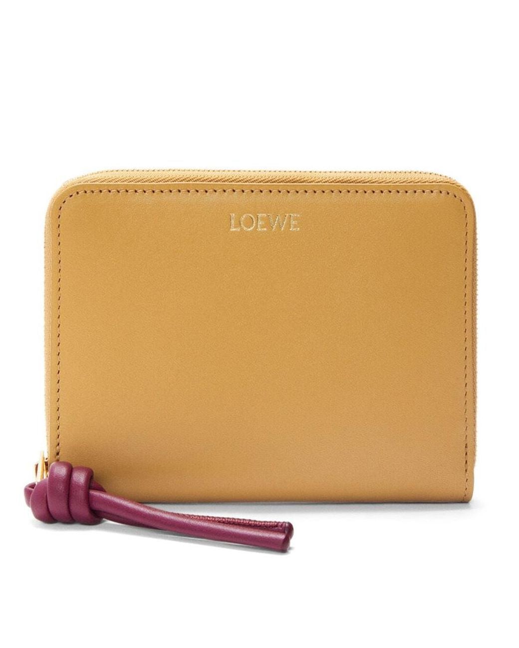 Loewe Natural Knot Compact Zip Around Wallet for men