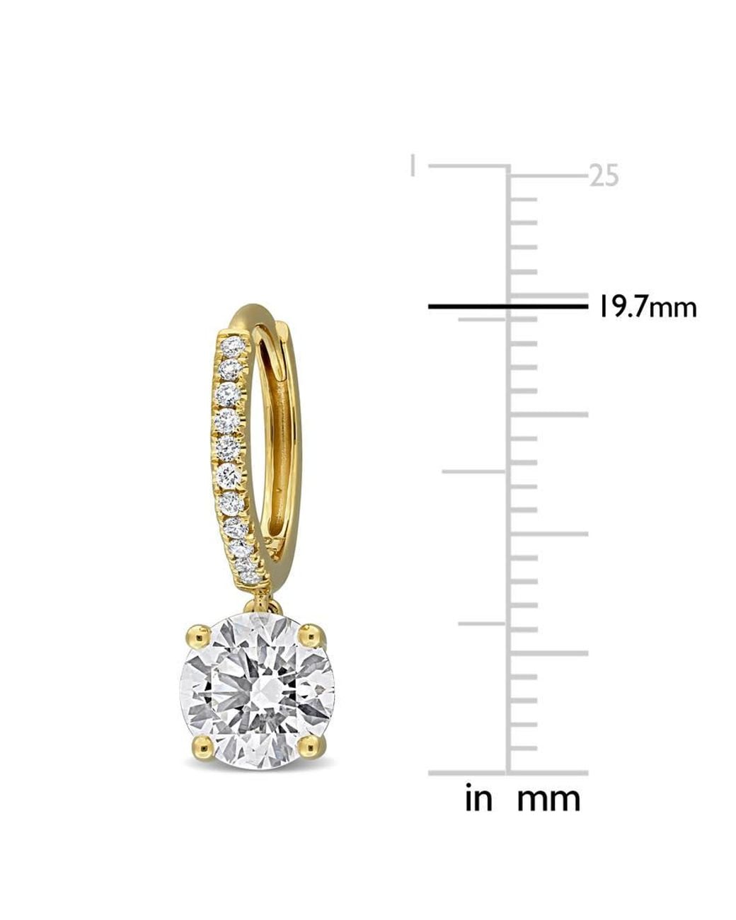 Created Forever Metallic 2 1/10Ct Tw Lab-Grown Diamond Drop Earrings for men