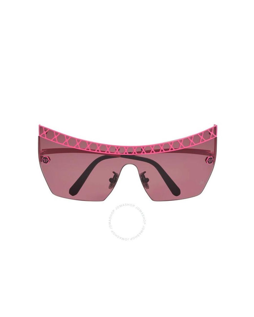 Philipp Plein Shield Sunglasses 000-wes0098-pte003n-uuxu in Pink 