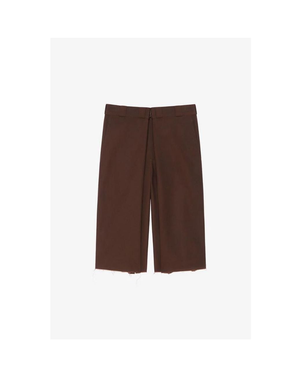 Givenchy Brown Pleated Extra Large Chino Short, Brand Size 56 (Us for men