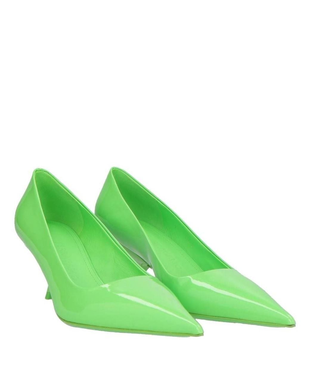 Ferragamo Green Eva 55 Patent Leather Pumps