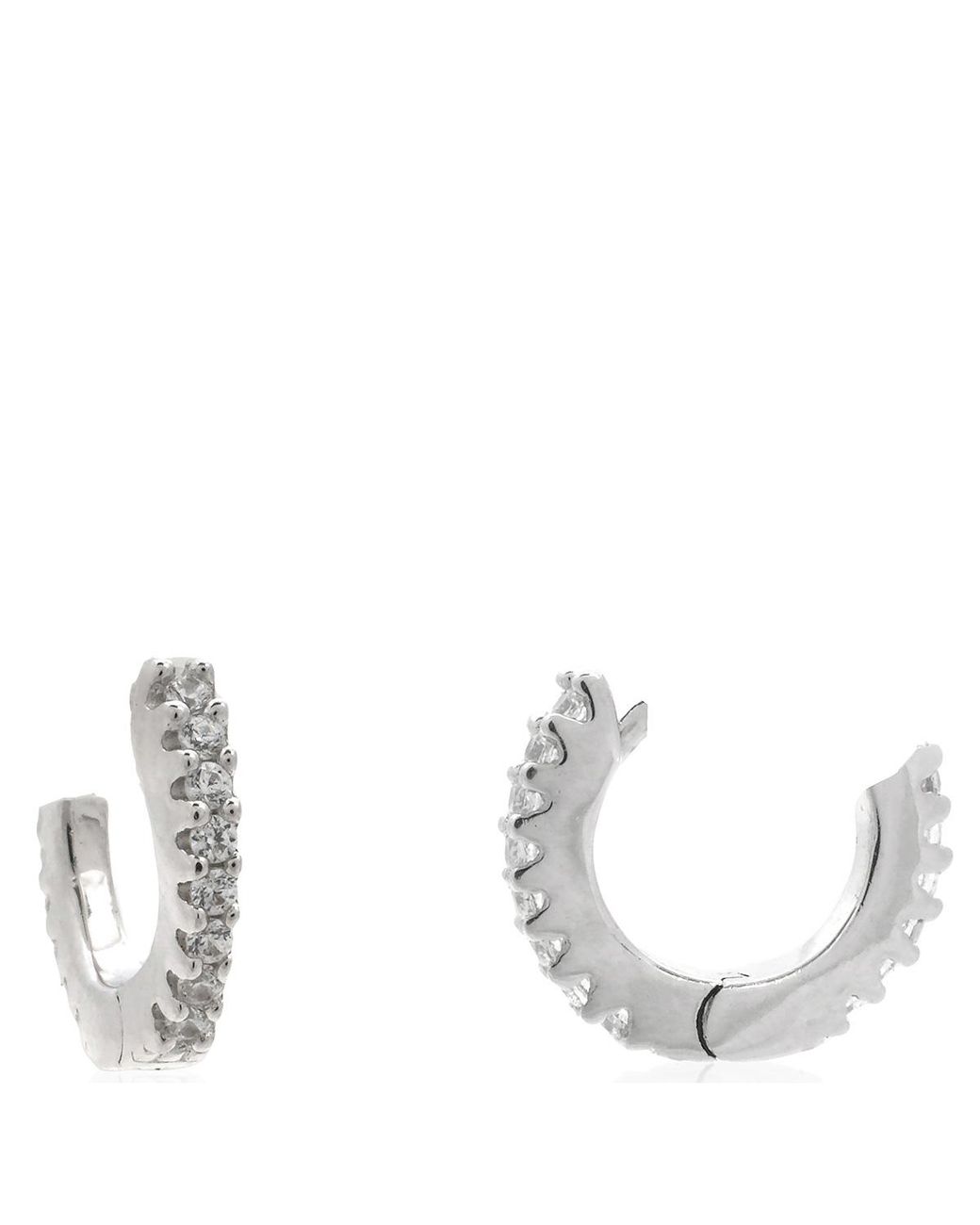 Apm Monaco Metallic Sterling Eclat Small Hoop Earrings for men