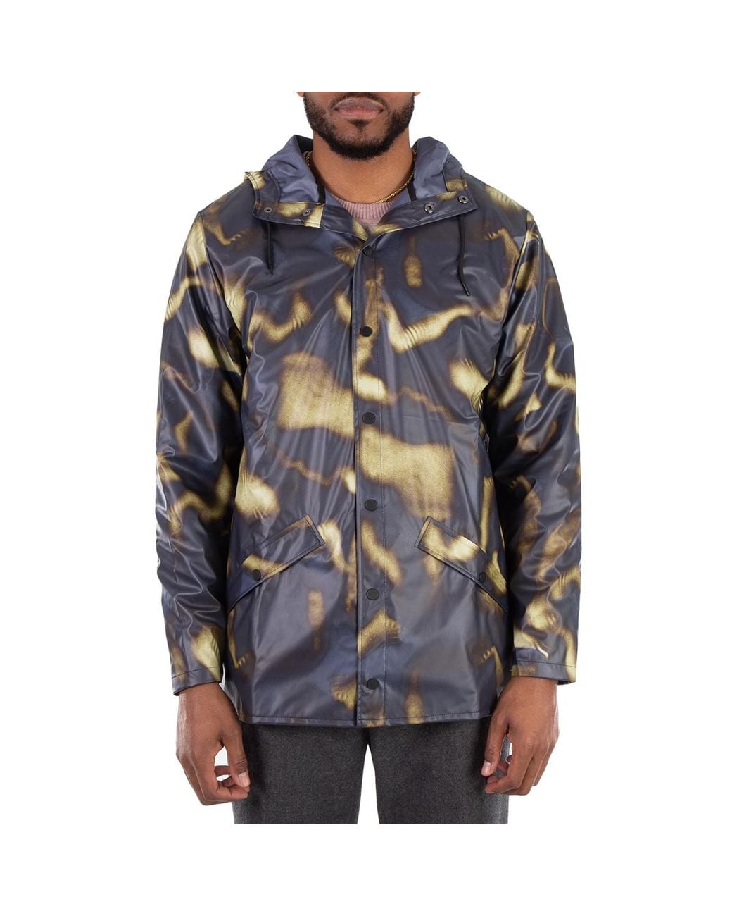 Rains Blue Morph Rain Jacket for men
