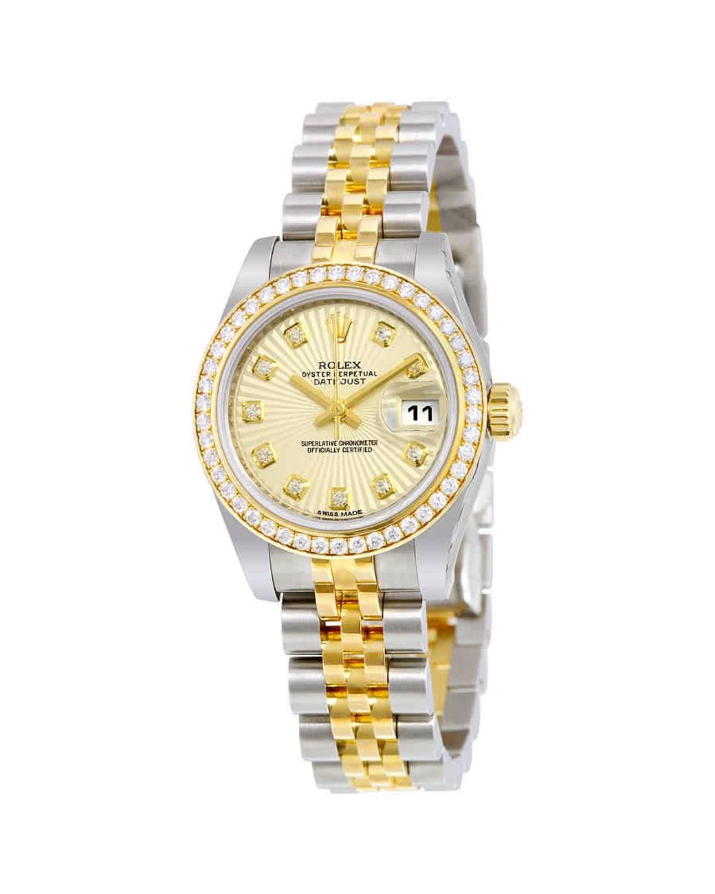 Rolex Lady Datejust 26 Ivory Sunburst 