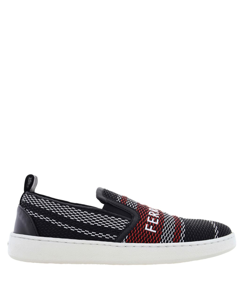 Ferragamo Blue Ferragamo Logo Knit Slip-On Sneakers, Size 7