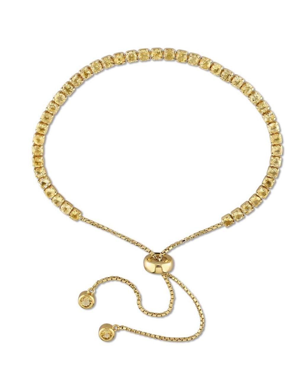 Amour Metallic Citrine Tassel Bolo Bracelet for men