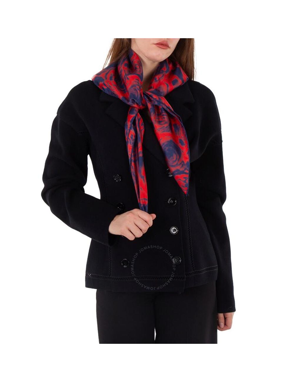 【送料&関税込】Burberry Silk Scarf With Roses - Unisex Burberry Water Rose Silk Scarf | Bloomingdale's