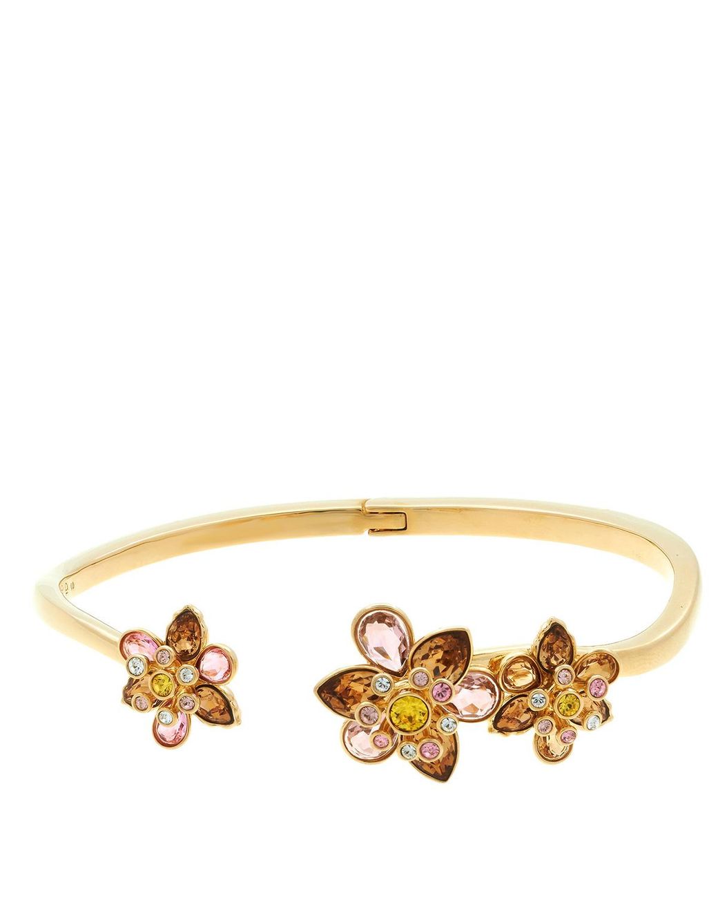Swarovski Metallic Idyllia Crystal Flower Bangle for men