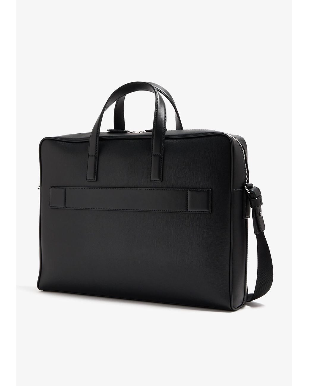 Bally Black Mythos Bovine Leather Briefcase for men