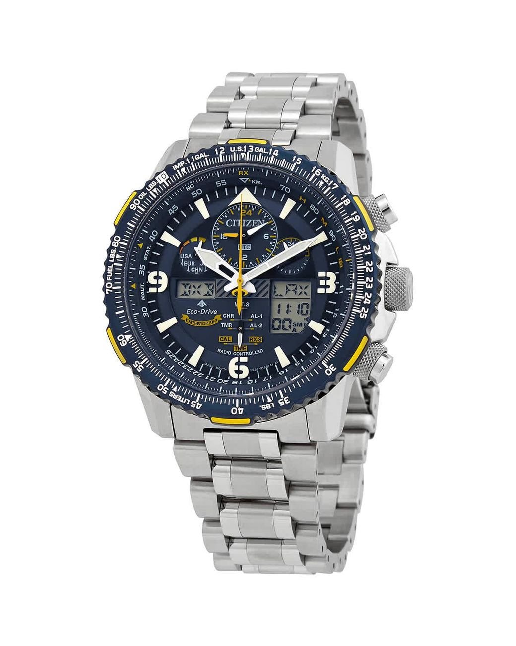 Citizen Promaster Skyhawk At Perpetual Alarm Chronograph Blue Dial