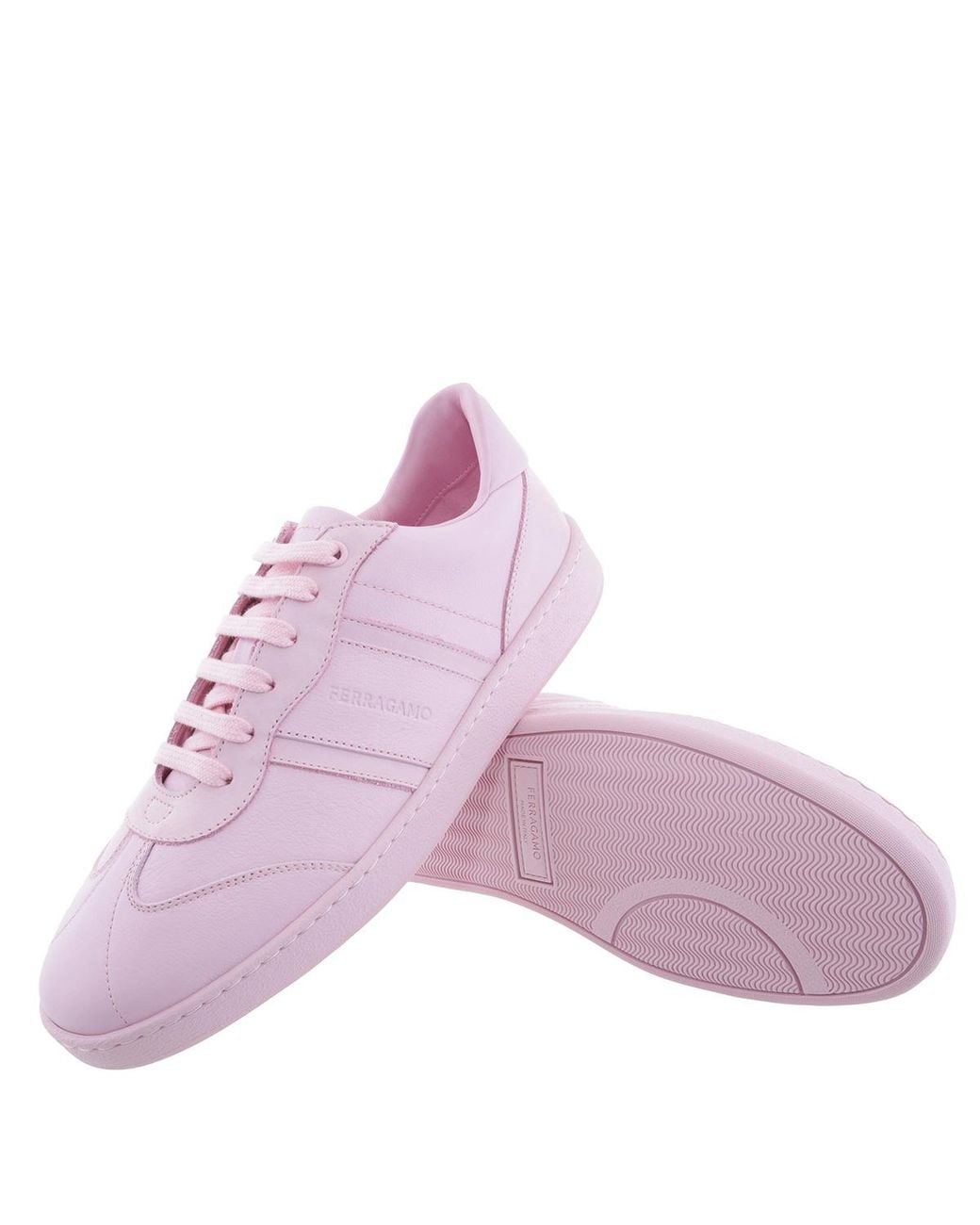 Ferragamo Purple Ferragamo Garda Low-Top Sneaker With Logo