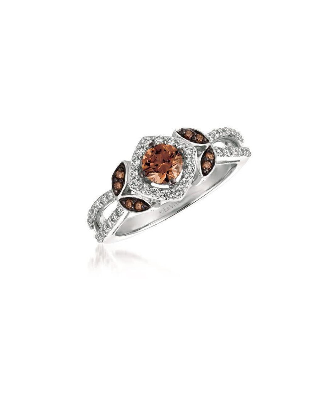 Le Vian White Ladies Chocolate Solitaire Ring Set for men