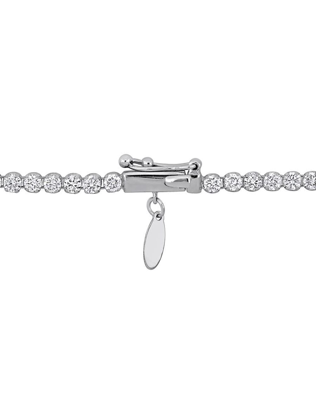 Created Forever Metallic 7 1/3 Ct Tw Lab Grown Diamond Tennis Necklace for men