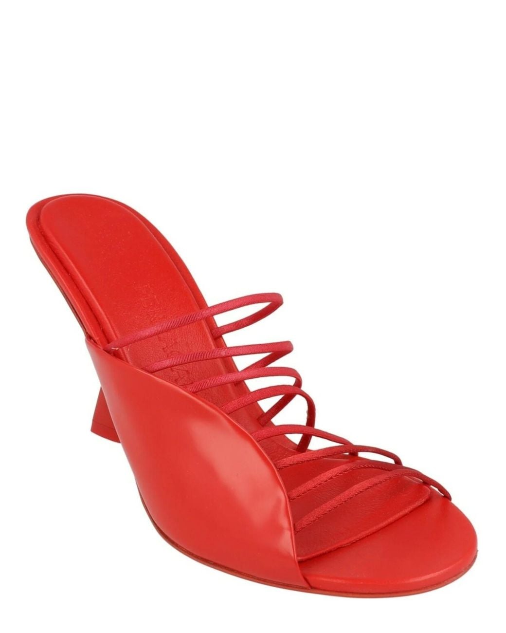 Ferragamo Red Altaire Strappy Leather Sandals
