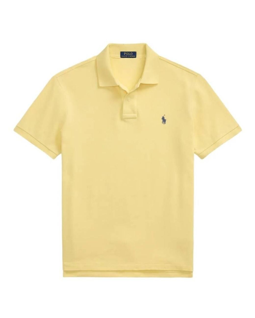 Polo Ralph Lauren Yellow Custom Slim Fit Polo Shirt for men