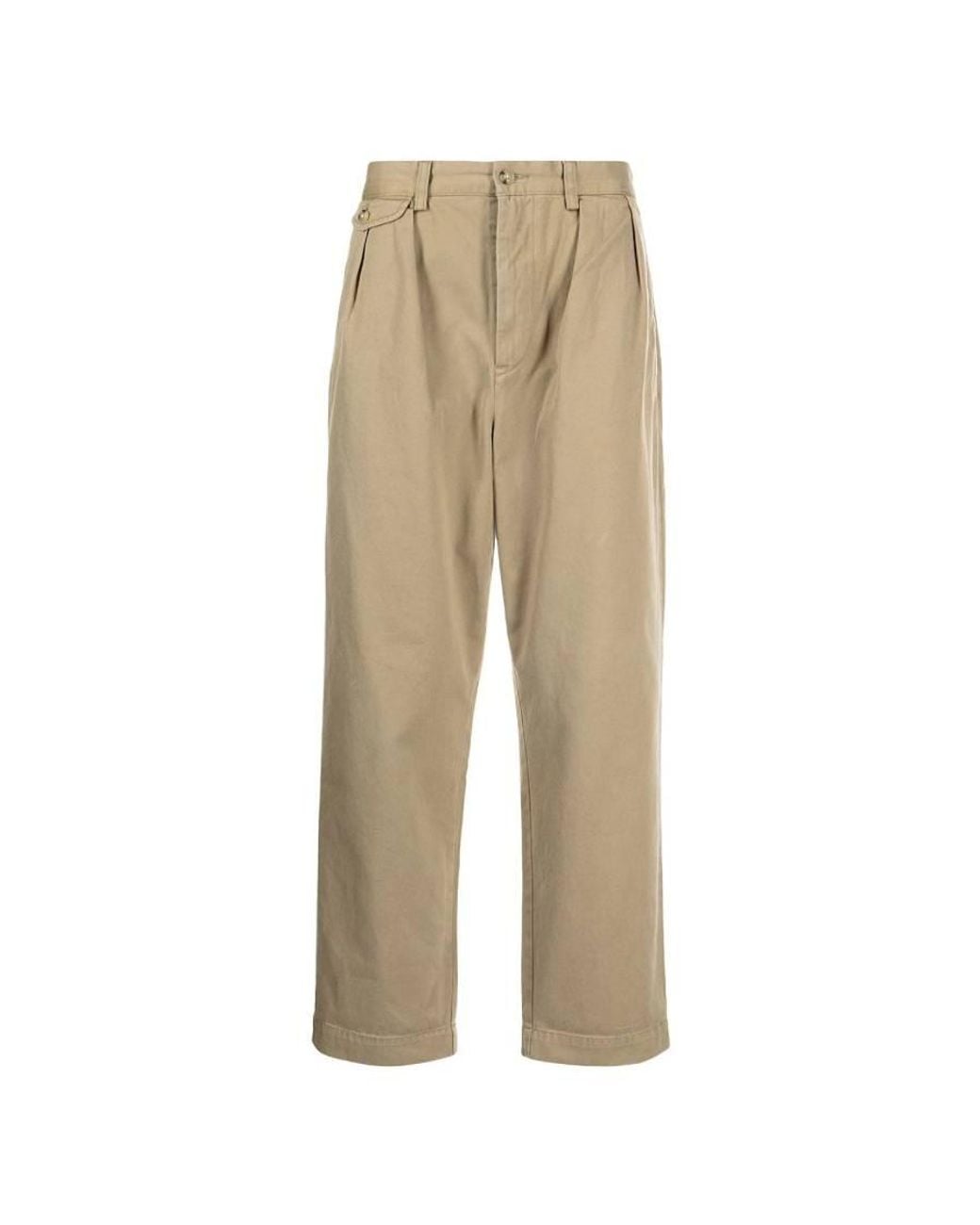 Polo Ralph Lauren Natural Pleated Chino Trousers for men
