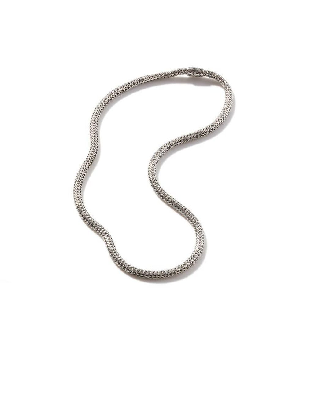John Hardy White Classic Chain 5mm 16" Necklace for men