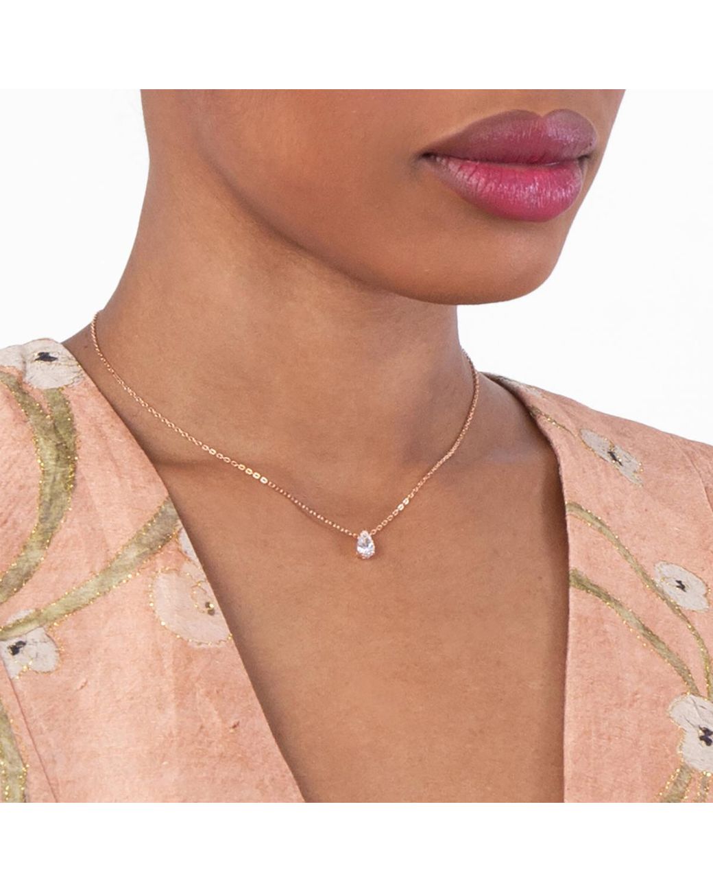 Swarovski Metallic Rose Rhodium Plated Attract Earring And Necklace Set for men