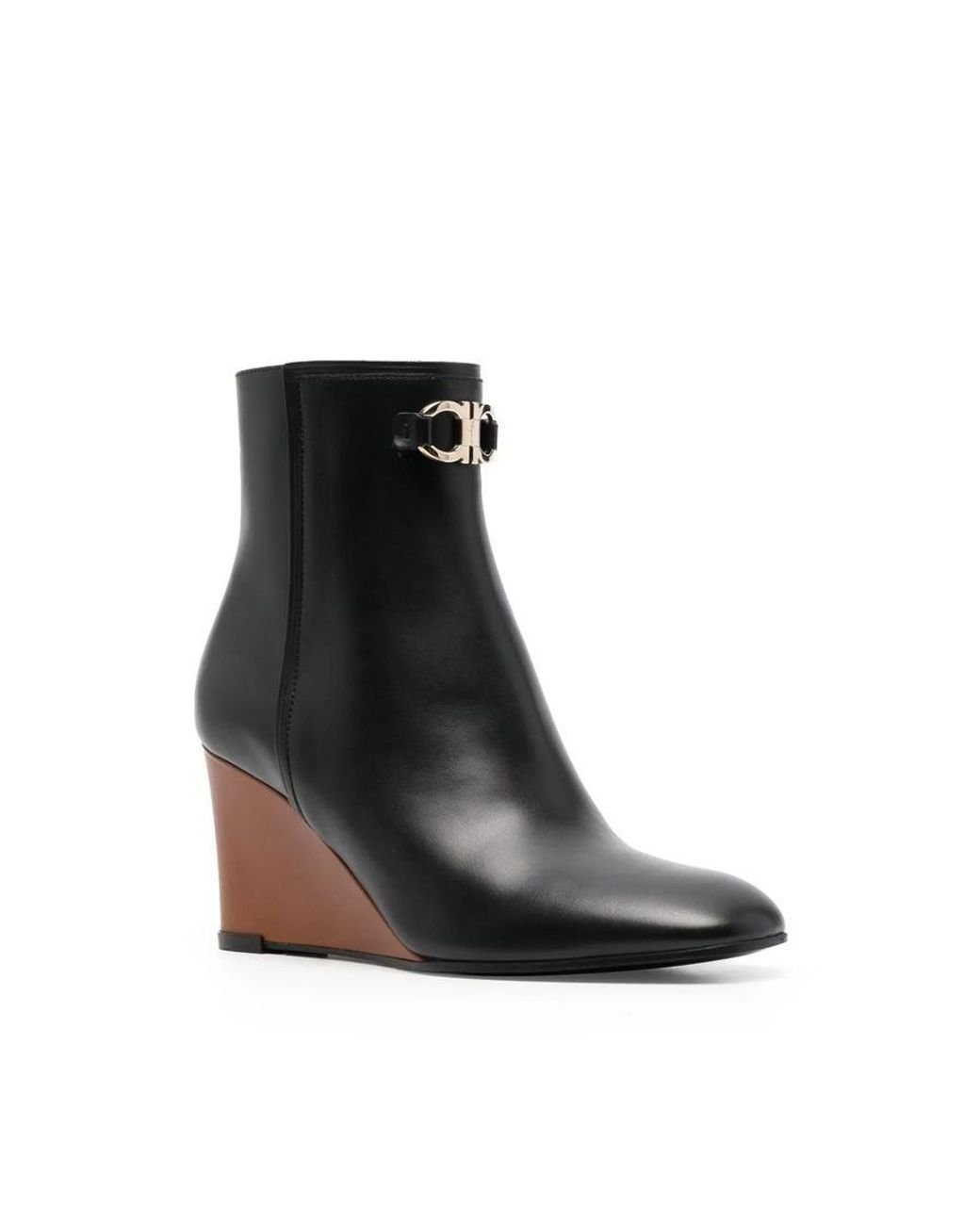 Ferragamo Black Ladies Boots, Us