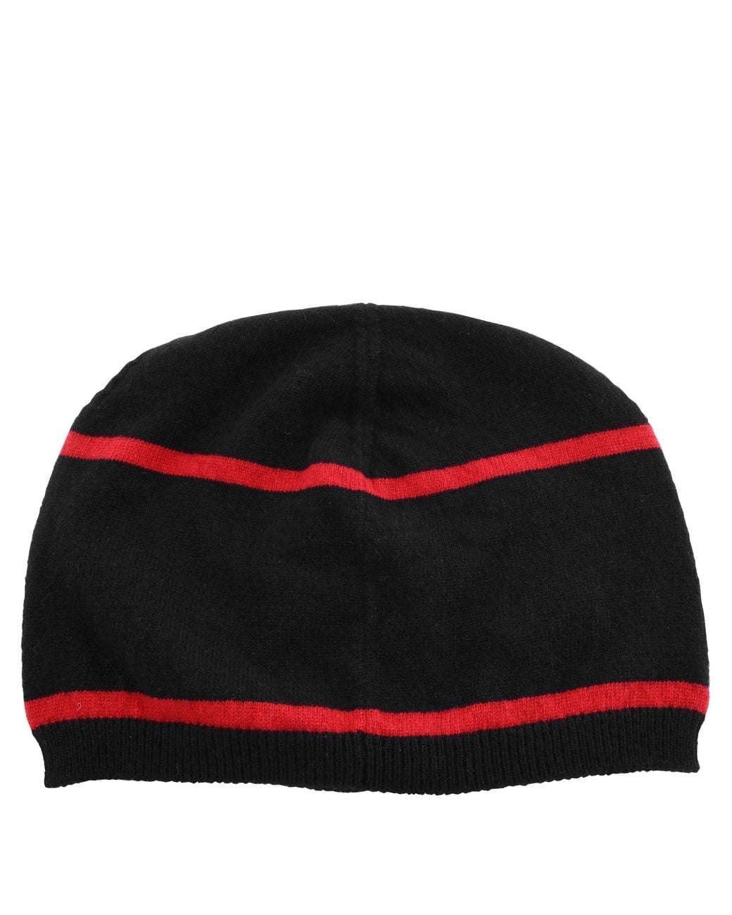 Ferragamo Blue Striped Cashmere-Blend Beanie