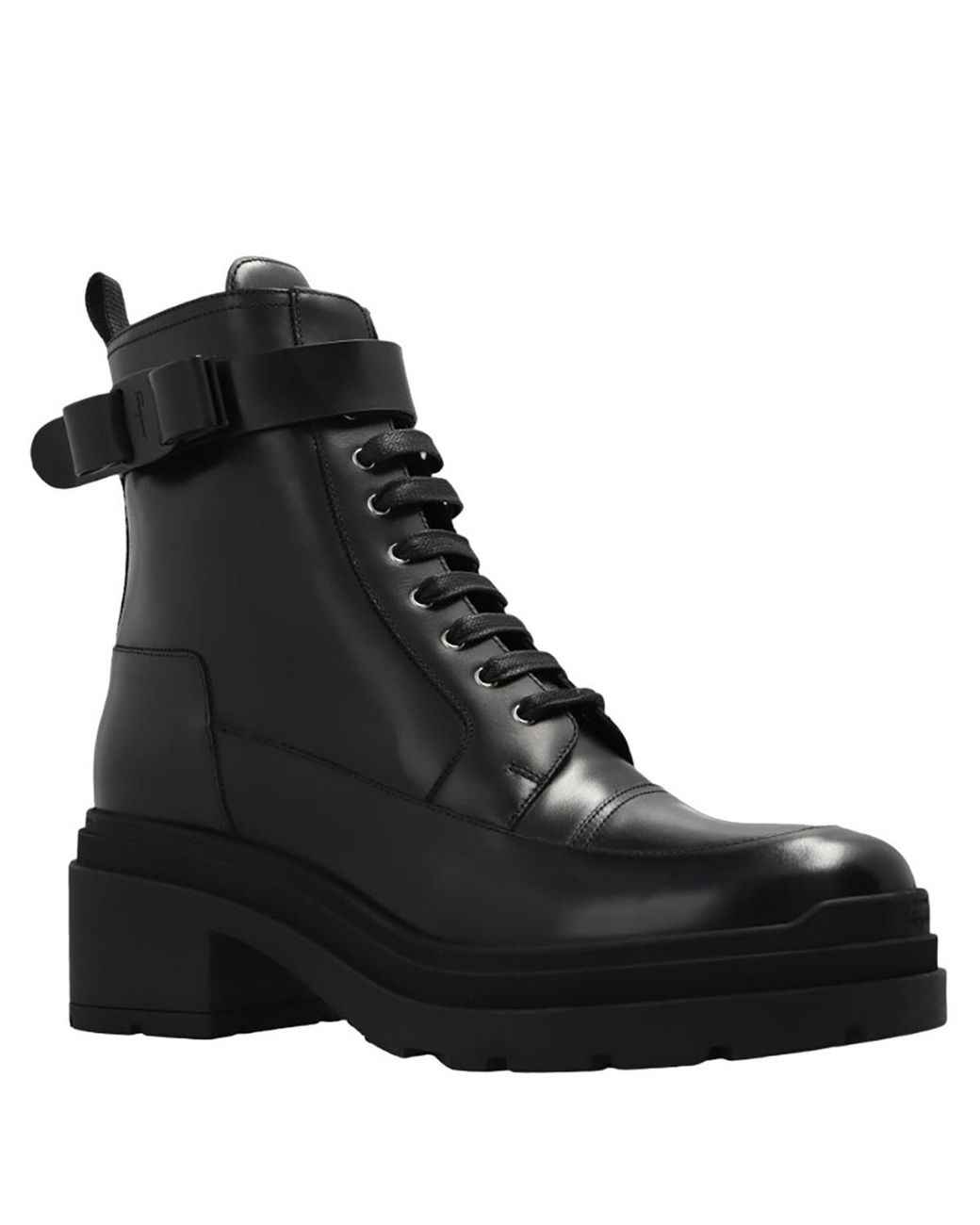 Ferragamo Black Ferragamo Ladies Lober Ankle Boots
