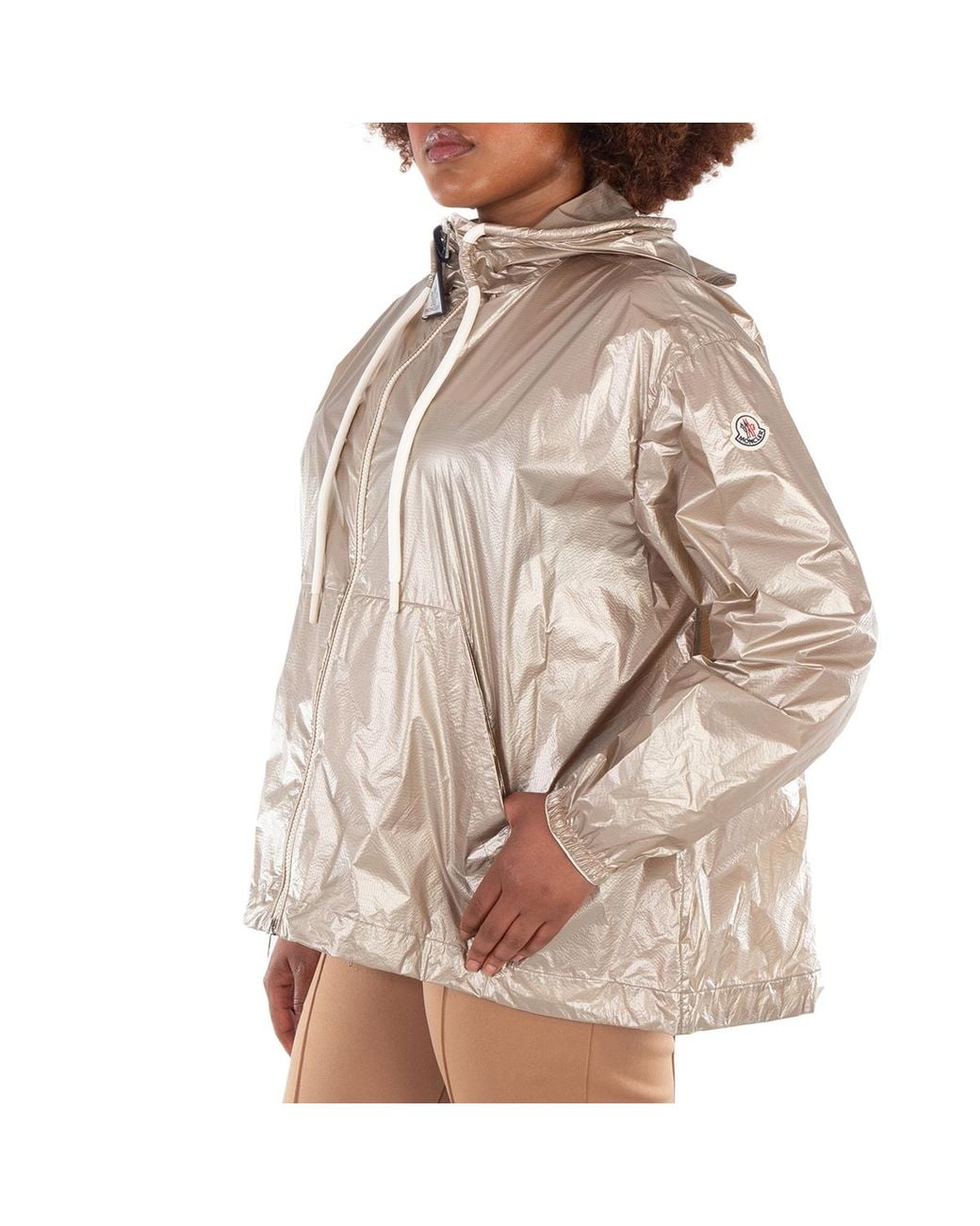 Moncler Brown Metallic Drawstring Hood Jacket, Brand Size 2 (Medium) for men