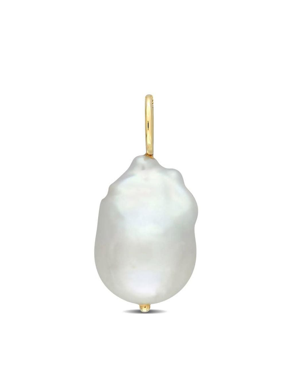 Amour Metallic 13-14Mm Baroque Freshwater Cultured Pearl Pendant for men