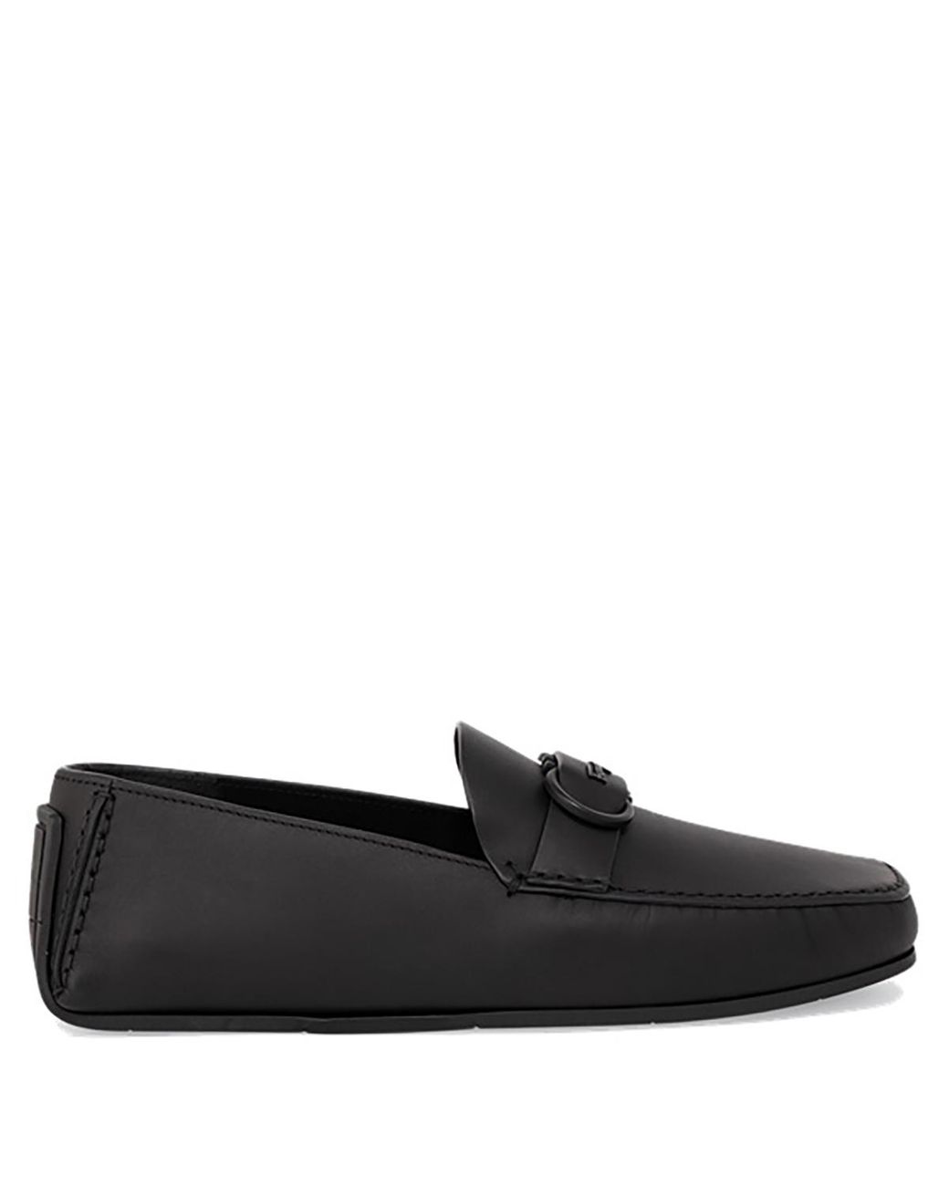 Ferragamo Black Salvatore Palinuro Gancini Ornament Driver, Brand Size 6 for men