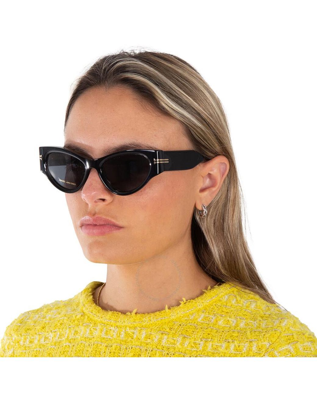 Marc Jacobs Grey Cat Eye Sunglasses Mj 1045/s 0807/ir 53 in  display picture 3