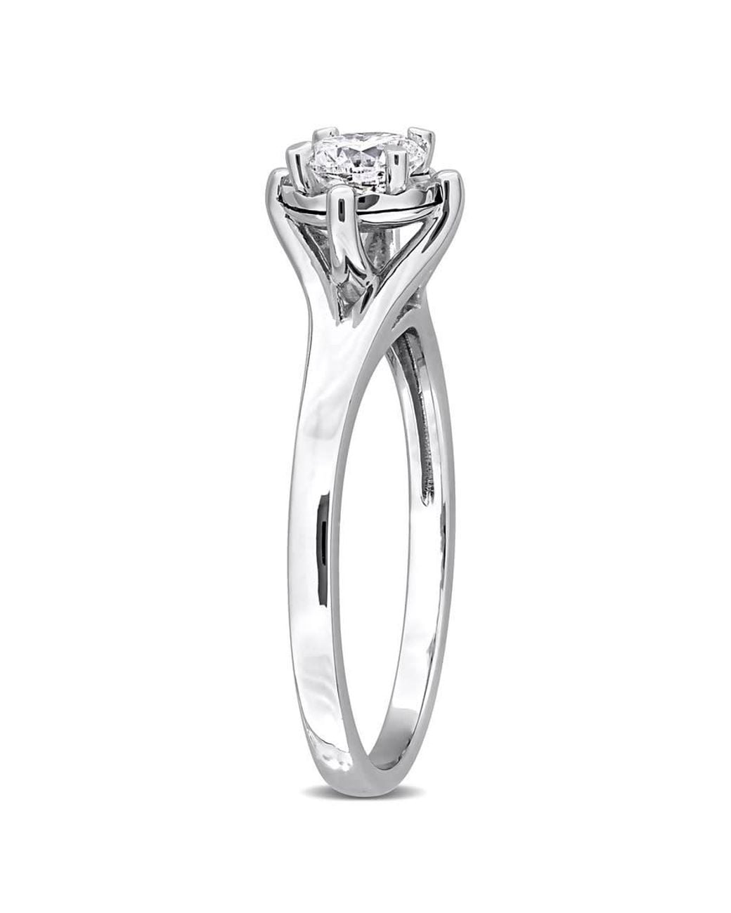 Created Forever Metallic 1/2Ct Tw Lab-Grown Diamond Solitaire Engagement Ring for men