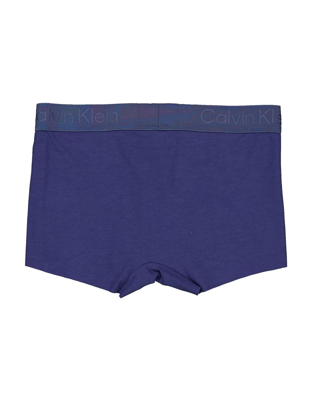 Calvin Klein Blue Cotton-Blend Trunks for men