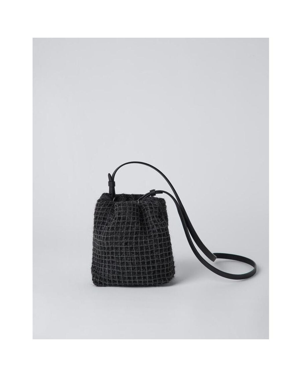 Brunello Cucinelli Multicolor Anthracite Textured Shoulder Bag for men