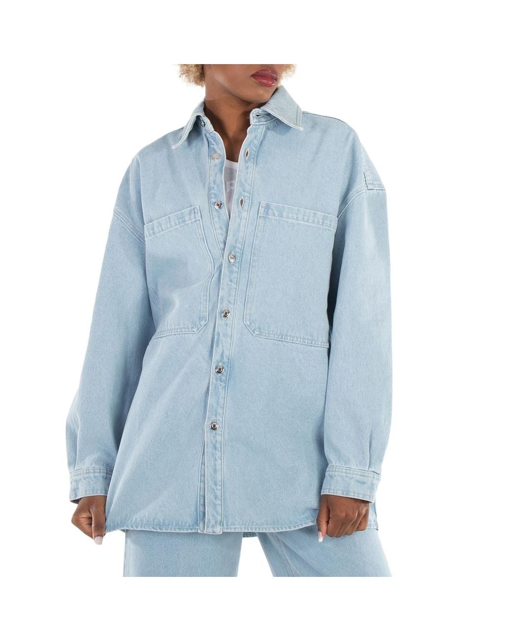 Nanushka Blue Beaux Denim Dress