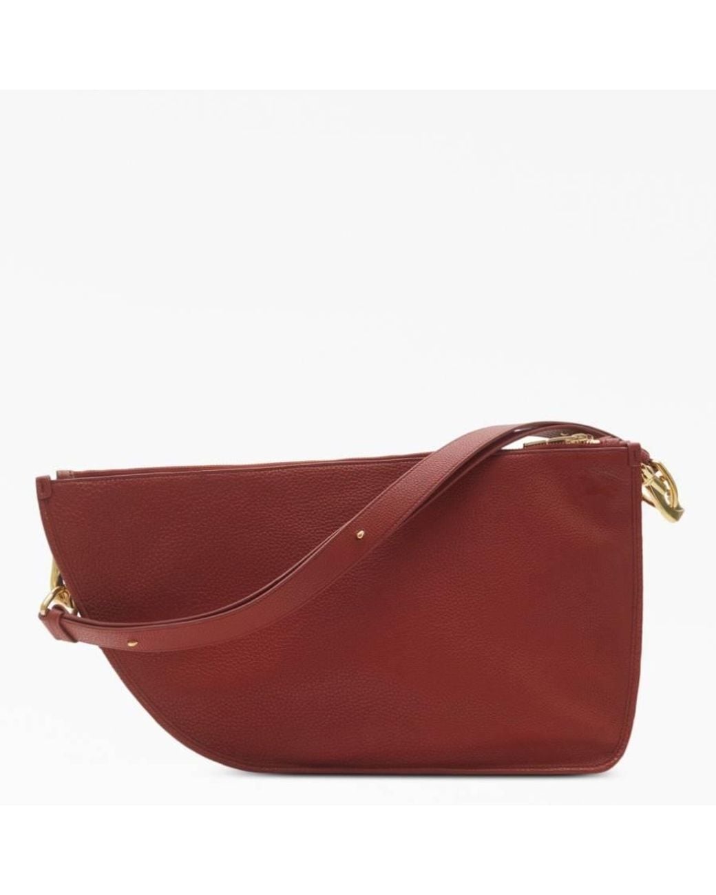 Burberry Red Rust Ladies Shield Twin Shoulder Bag