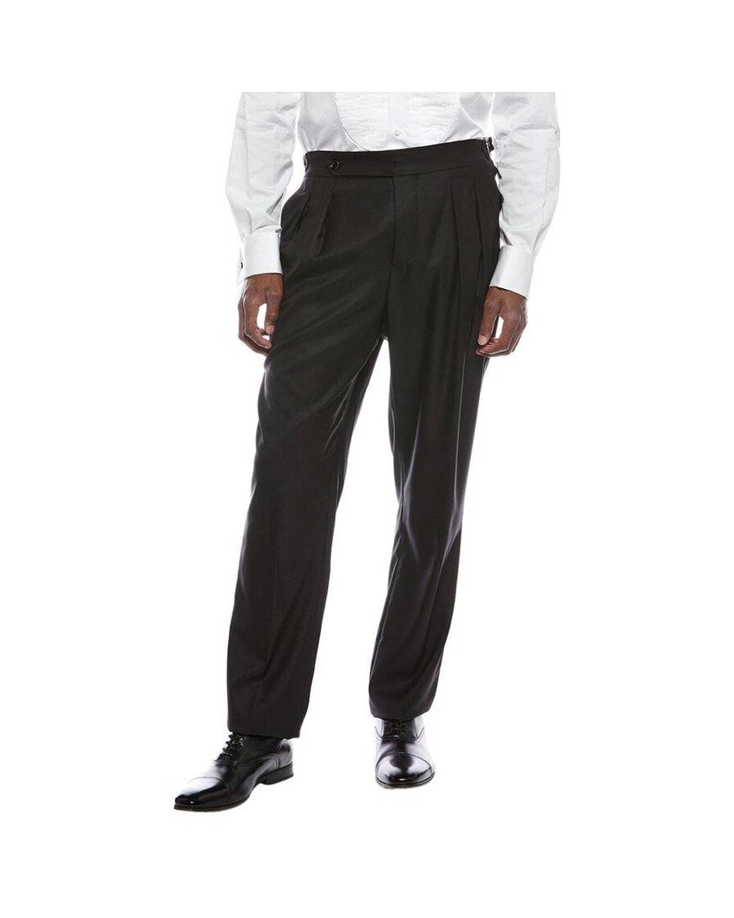 Brunello Cucinelli Black Pleated Evening Trousers, Brand Size 52 (Us for men