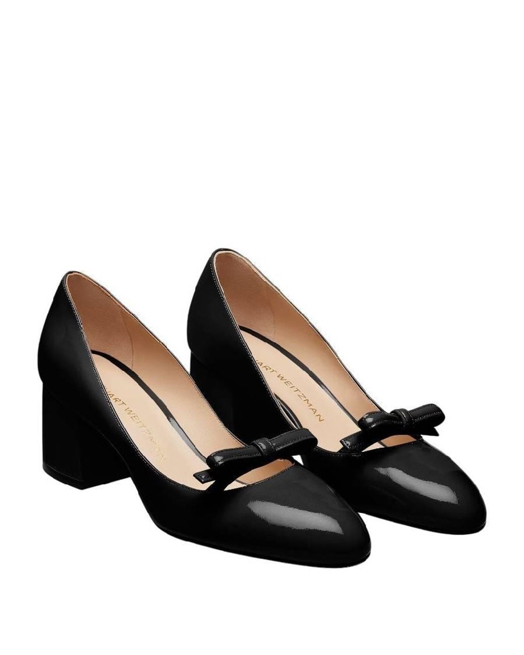 Stuart Weitzman Black Felicity 60 Block Pumps, Brand Size 36.5 Us