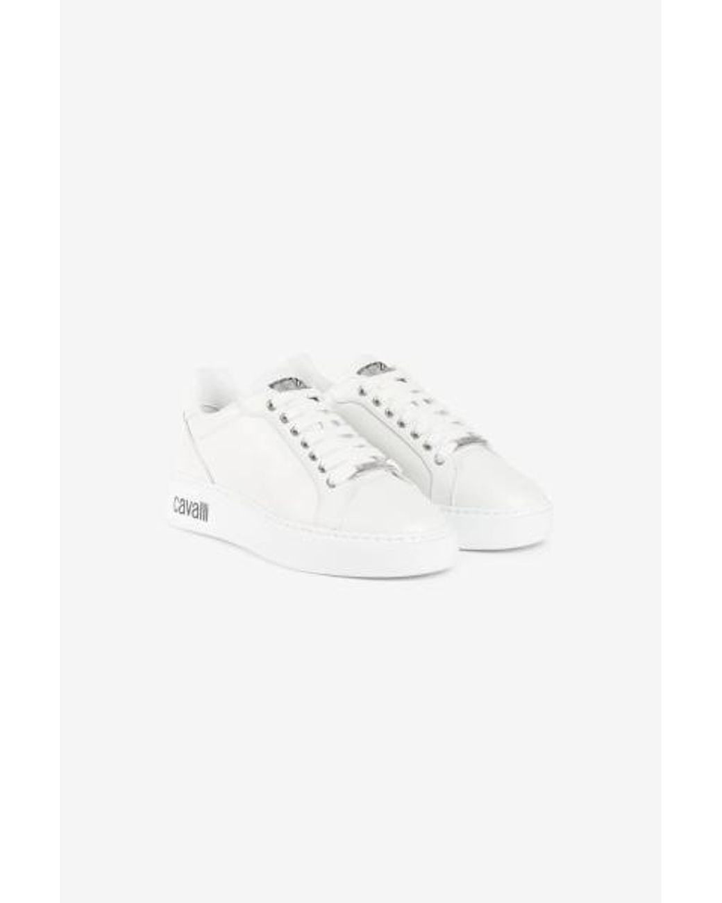 Roberto Cavalli Multicolor Leather Low-Top Sneakers, Brand Size 39 Us for men
