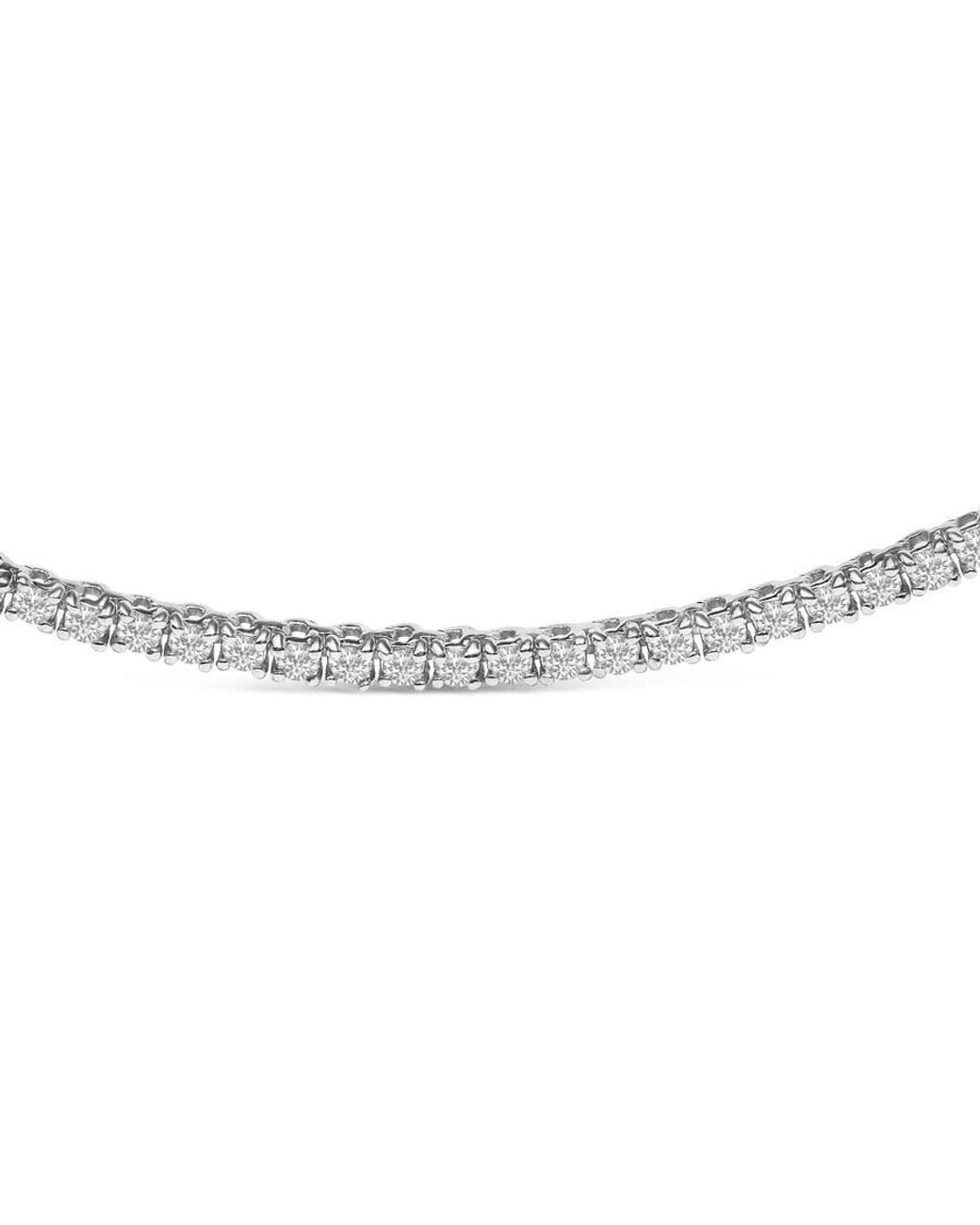 Haus of Brilliance Metallic 14K 3.0 Cttw Diamond Tennis Necklace for men
