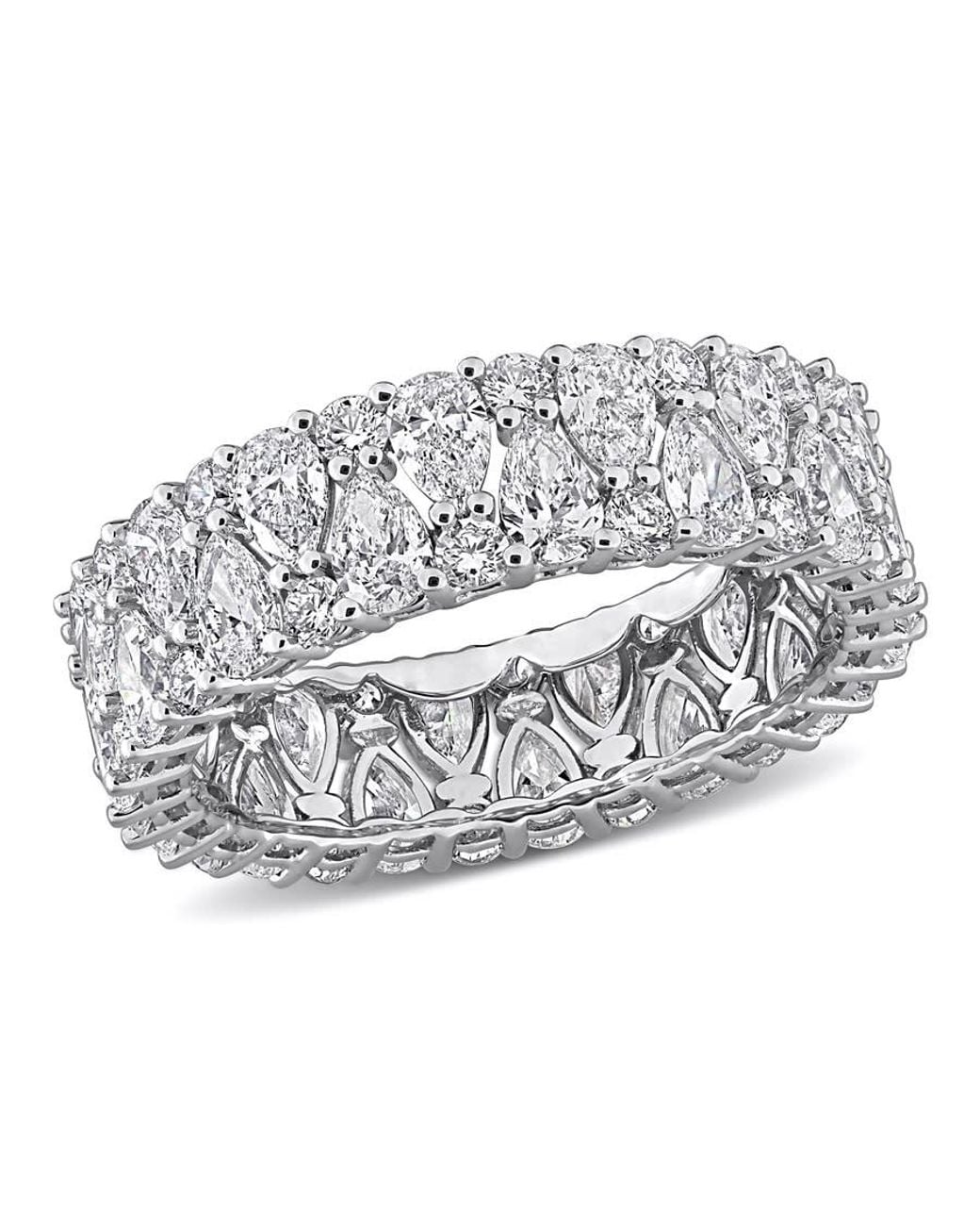 Created Forever Metallic 3 4/5Ct Tw Round And Pear Shape Lab-Grown Diamond Ring for men