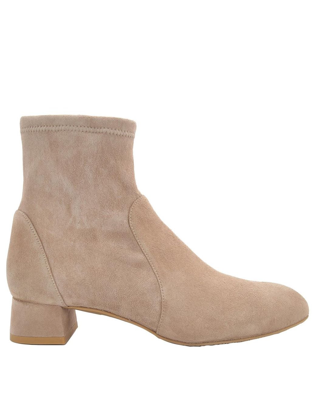 Stuart Weitzman Brown Cashmere Grace Sock Bootie