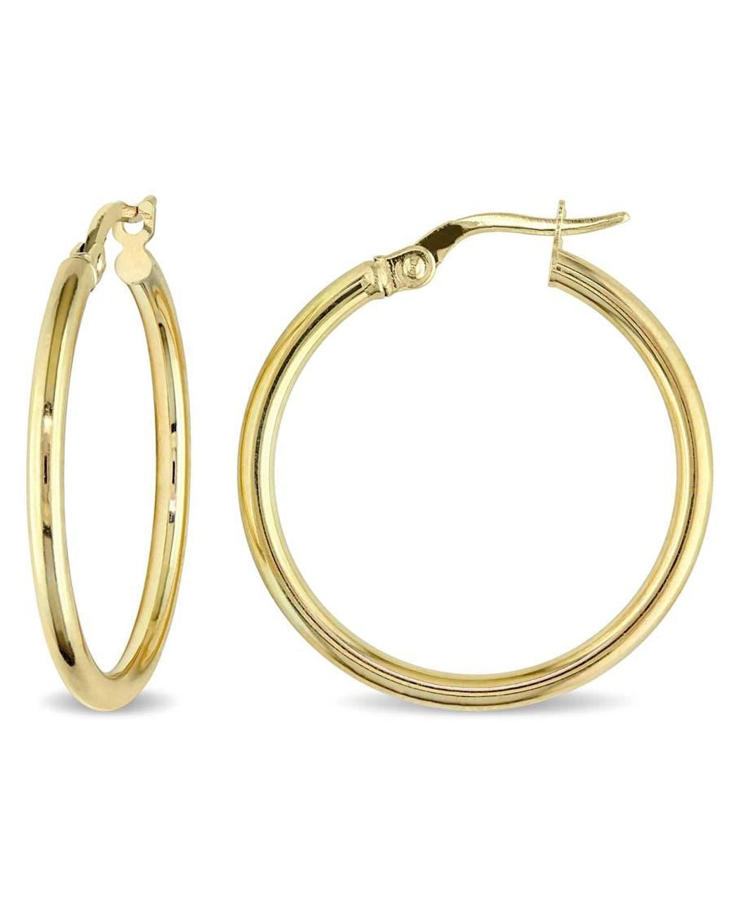 Amour Metallic Hoop Earrings for men