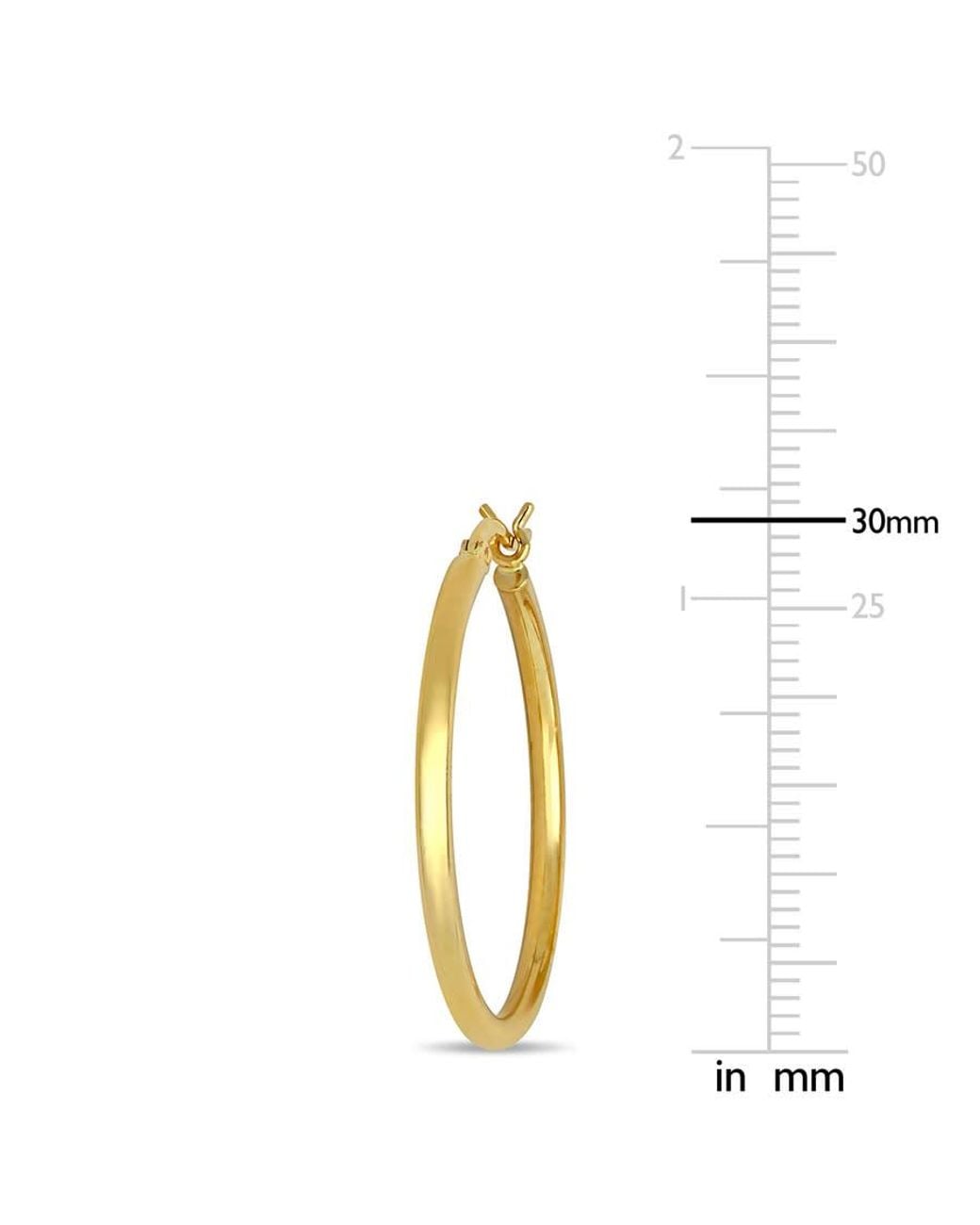 Amour Metallic 30Mm Hoop Earrings for men