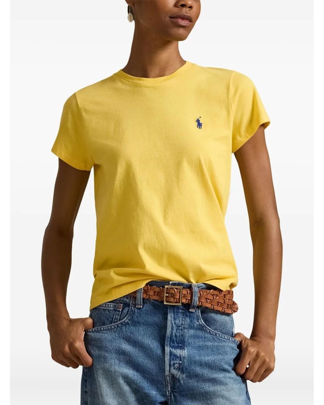 Polo Ralph Lauren Yellow Polo Pony Classic Fit T-Shirt for men