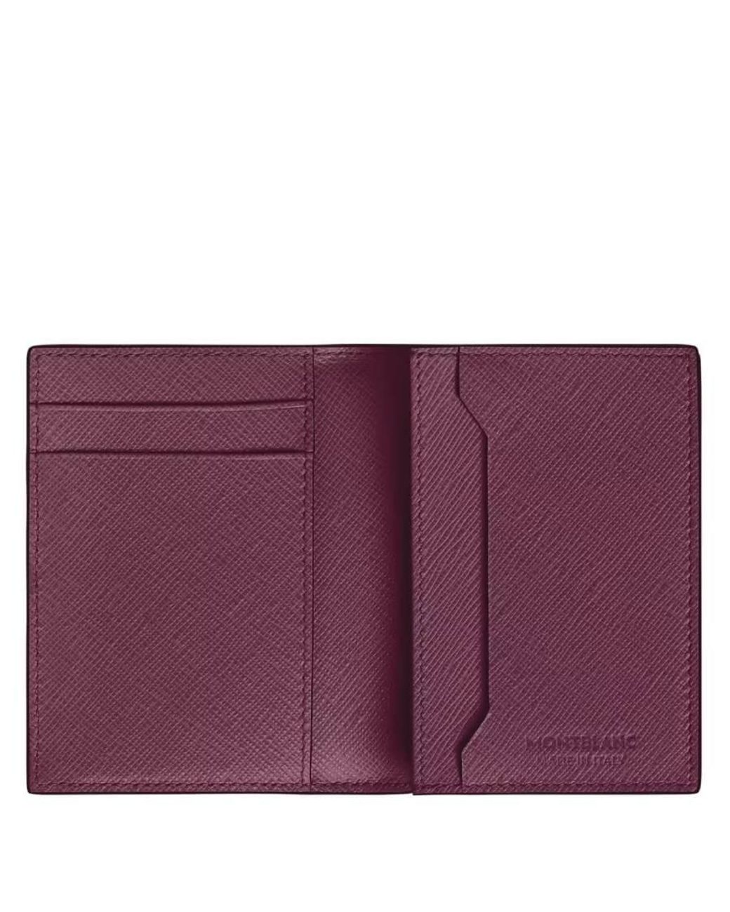 Montblanc Purple Sartorial Leather 4Cc Card Holder