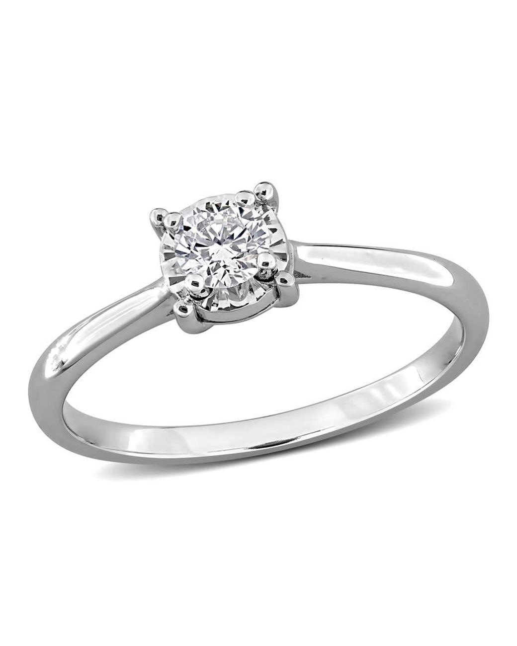 Created Forever Metallic 1/4Ct Tw Lab Grown Diamond Enagement Ring for men
