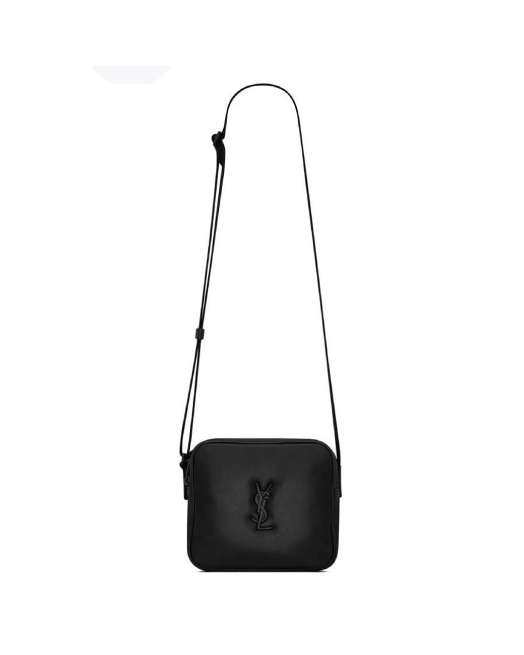 Saint Laurent Black Niki Smooth Leather Camera Bag for men