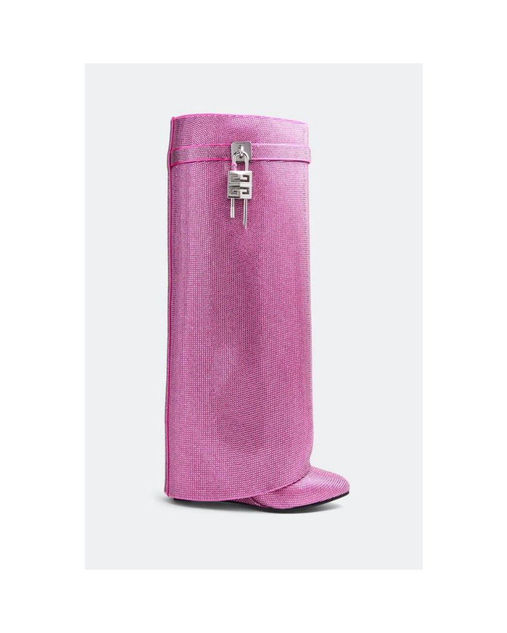 Givenchy Purple Shark Lock Pant Boots 90Mm_Neon for men