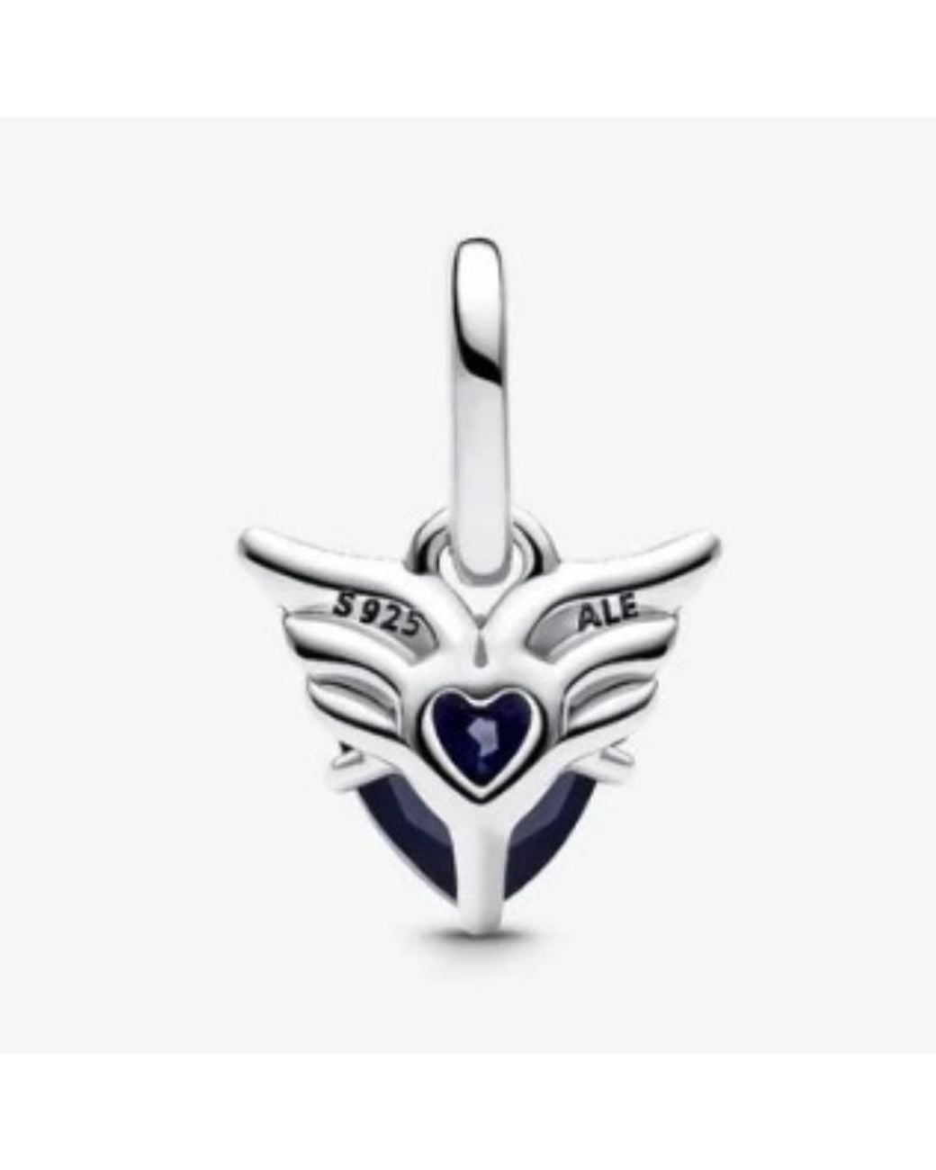 Pandora Black Ladies Winged Heart Mini Dangle Charm for men